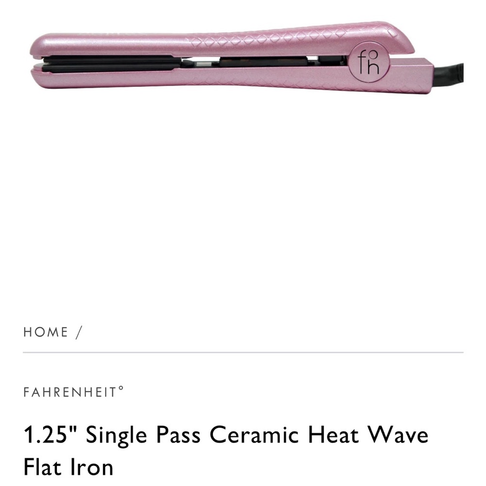 Fahrenheit ceramic flat iron